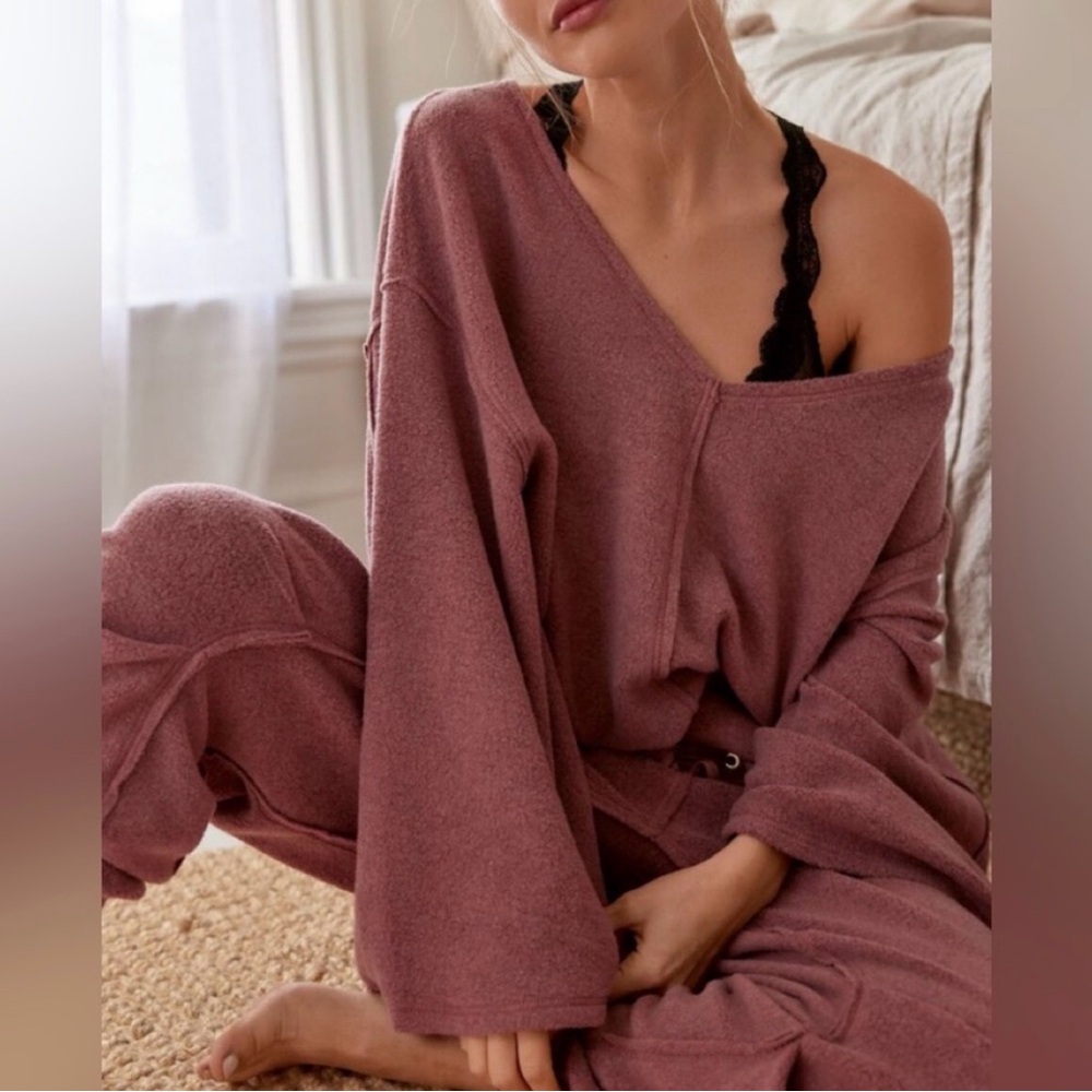 Free People Day Off Fleece Lounge Pullover✨